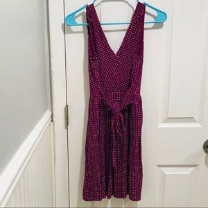 🍓Loft Polka Dot Raspberry Dress! 🍓